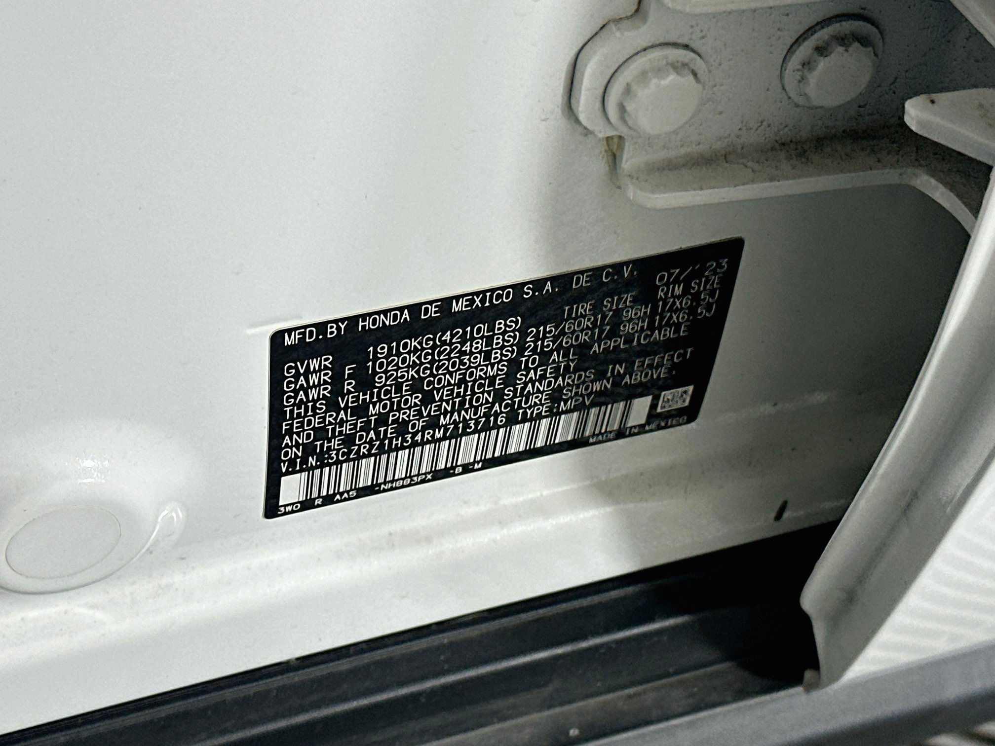 Used 2024 Honda HR-V LX image 12