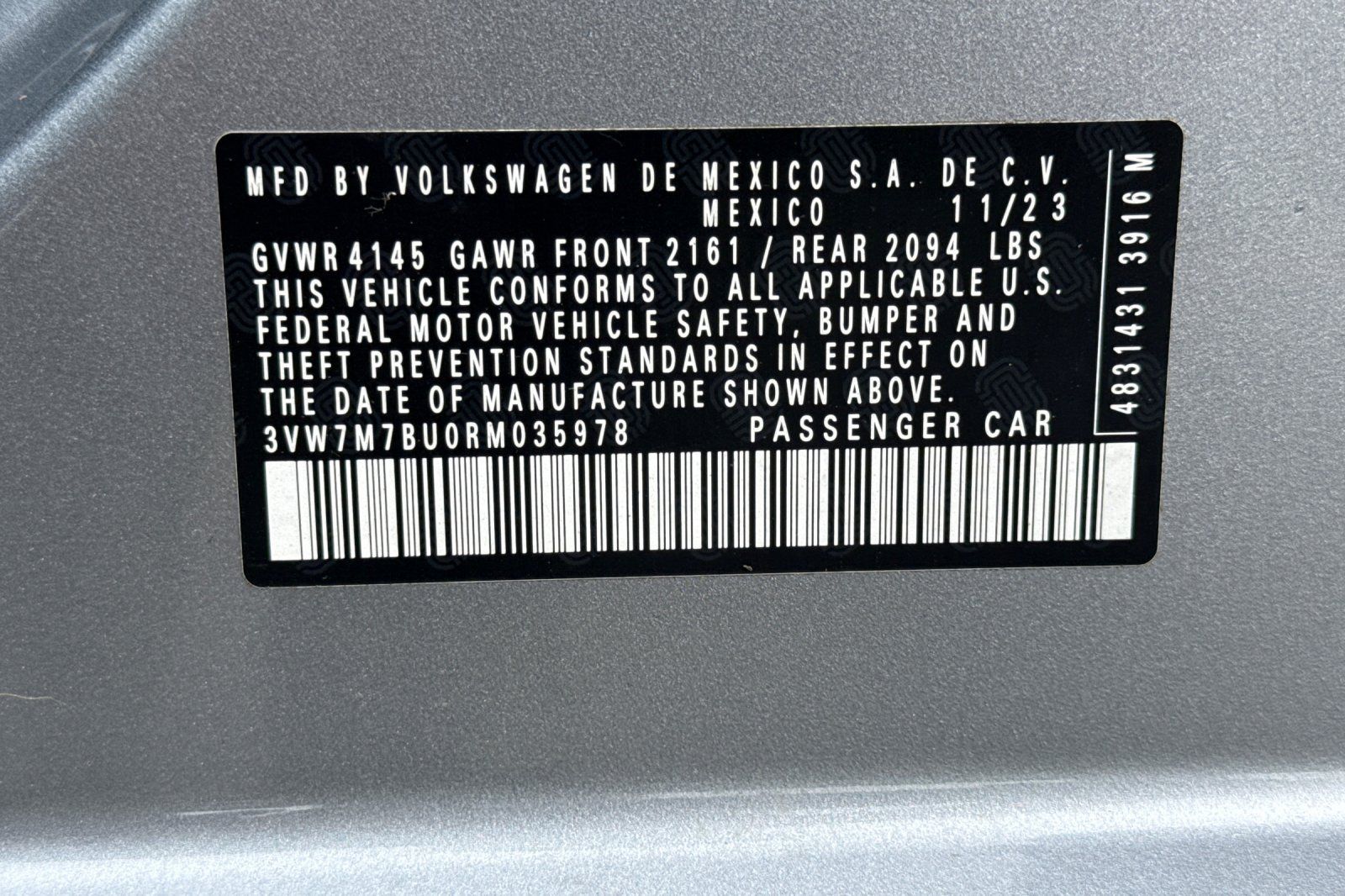 Used 2024 Volkswagen Jetta SE w/ Panoramic Sunroof Package FWD image 31