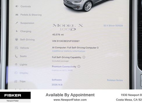 Used 2018 Tesla Model X 100D AWD/4WD image 25
