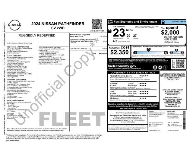 Used 2024 Nissan Pathfinder SV FWD image 30