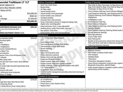 Used 2025 Chevrolet TrailBlazer LT w/ Driver Confidence Package FWD image 10