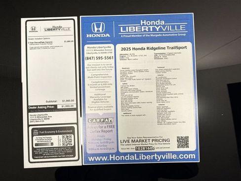 Certified 2025 Honda Ridgeline TrailSport image 59