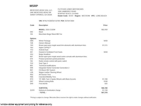 Certified 2025 Mercedes-Benz E 350 E 350 RWD Sedan image 4