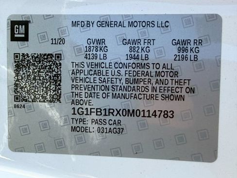 Used 2021 Chevrolet Camaro LT w/ RS Package RWD image 22