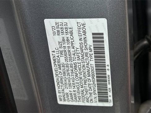 Certified 2024 Honda Pilot EX-L image 33