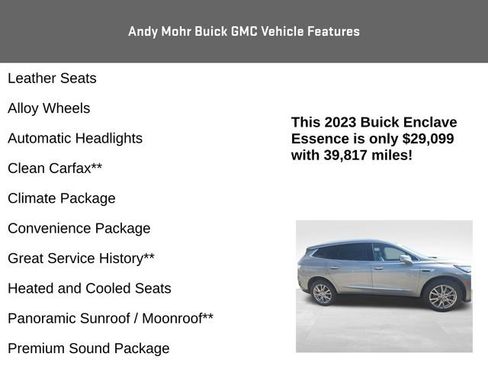 Used 2023 Buick Enclave Essence w/ Experience Buick Package FWD image 8