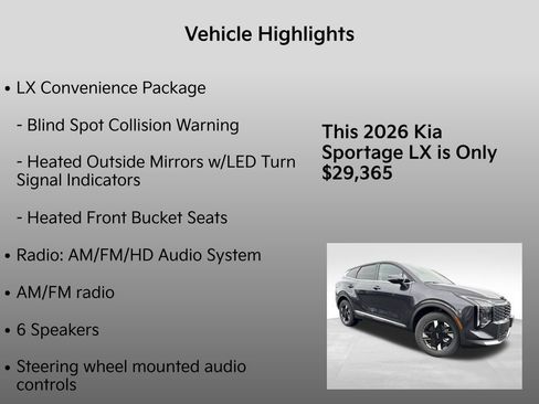 New 2026 Kia Sportage LX w/ LX Convenience Package image 5