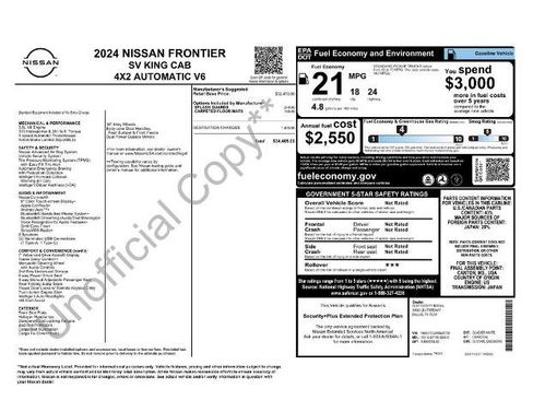 Certified 2024 Nissan Frontier SV RWD image 25