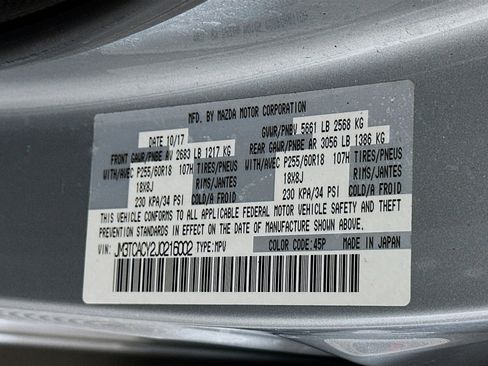 Used 2018 MAZDA CX-9 Touring w/ Touring Premium Package FWD image 12