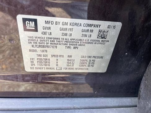 Used 2015 Chevrolet Trax LT w/ LT Plus Package AWD/4WD image 31