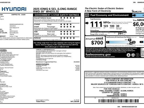 Used 2025 Hyundai Ioniq 6 SEL image 5