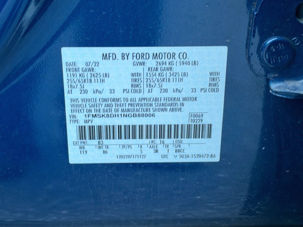Used 2022 Ford Explorer XLT AWD/4WD image 31