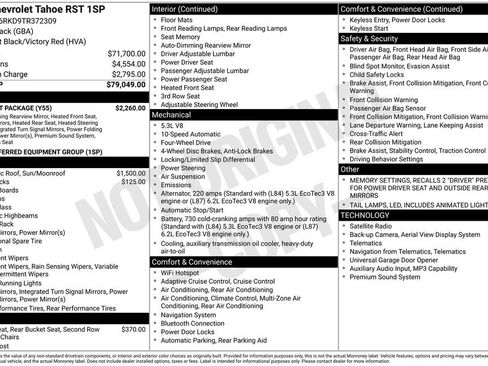 New 2026 Chevrolet Tahoe RST w/ Comfort Package AWD/4WD image 28