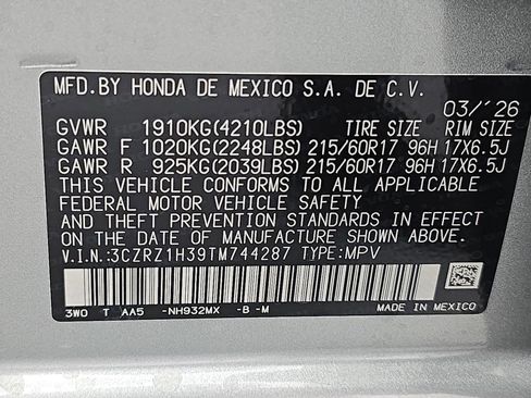 New 2026 Honda HR-V LX image 34