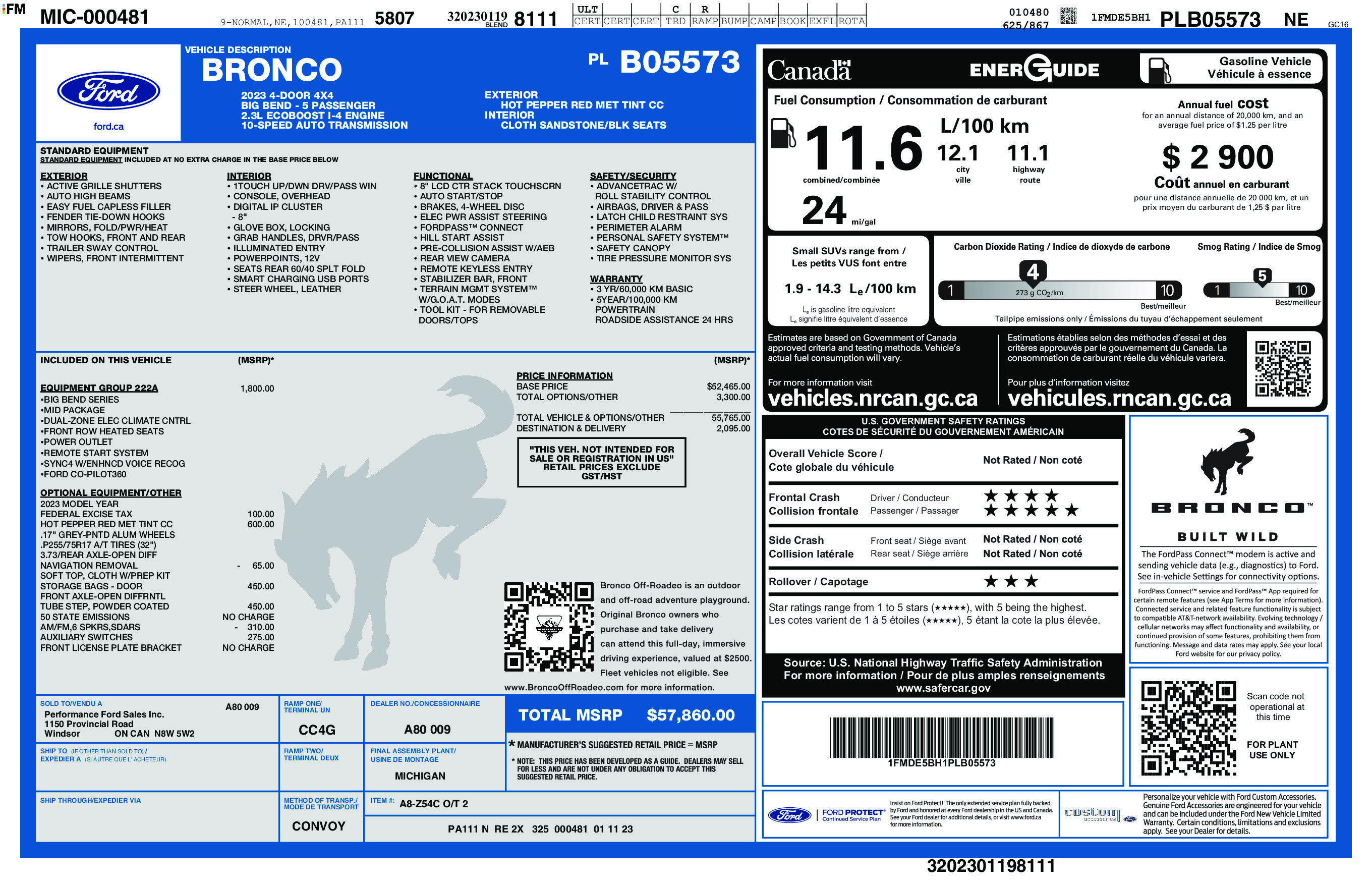 Used 2023 Ford Bronco Big Bend AWD/4WD image 3