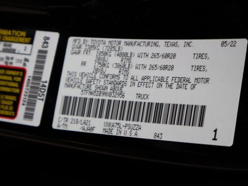 Used 2022 Toyota Tundra Platinum image 48