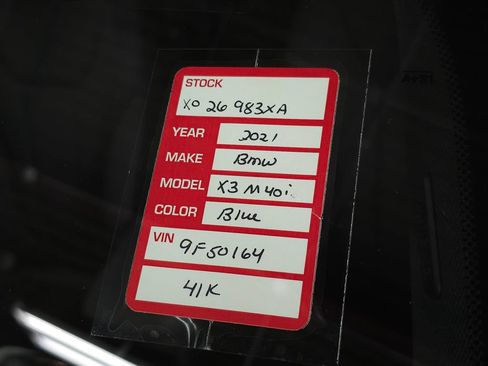 Used 2021 BMW X3 M40i w/ Premium Package AWD/4WD image 37