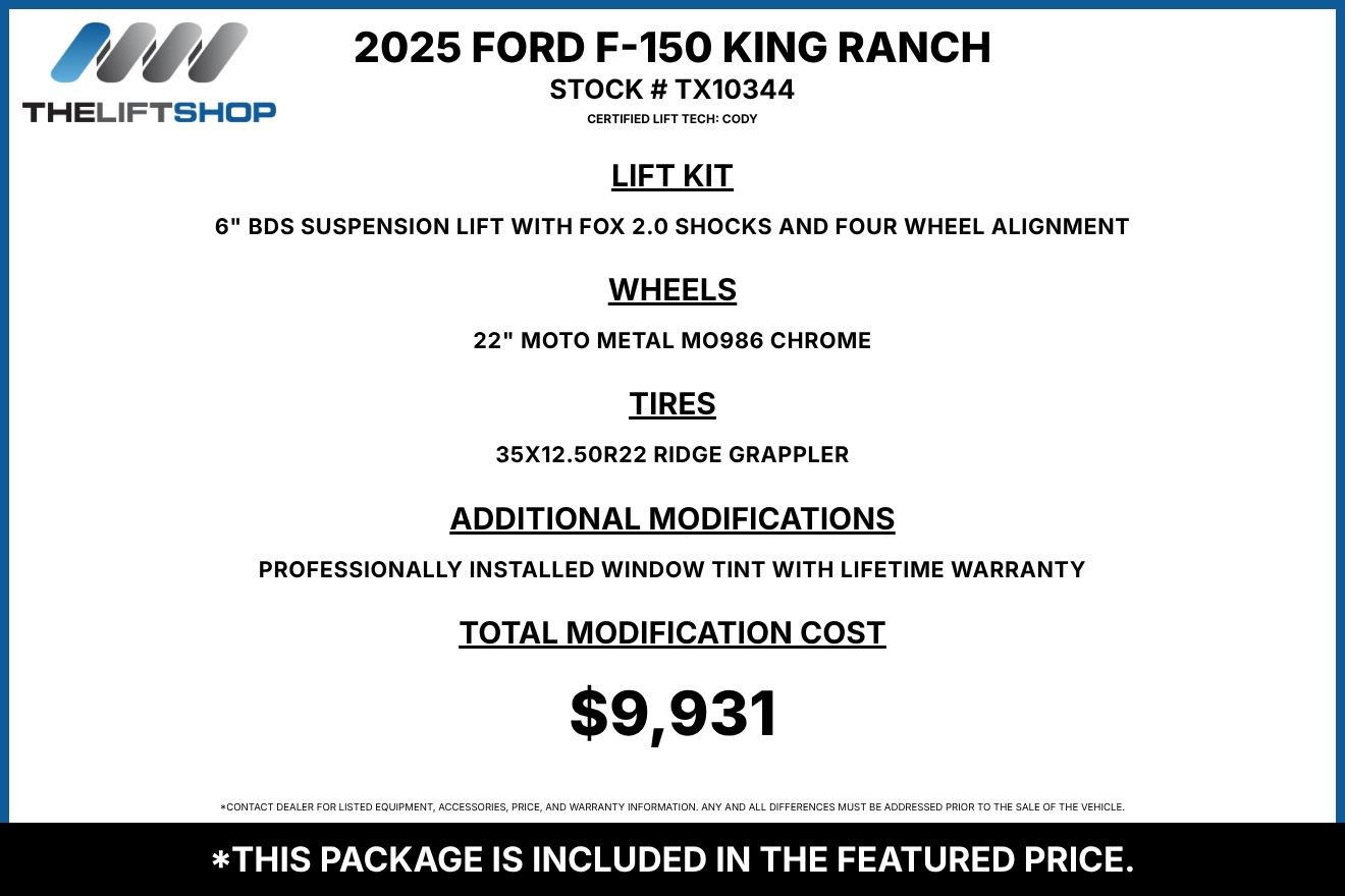 Used 2025 Ford F150 King Ranch w/ FX4 Off-Road Package AWD/4WD image 2
