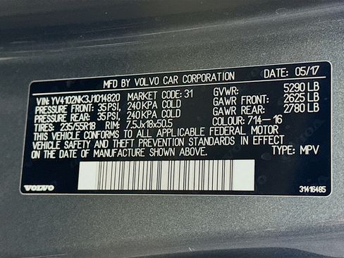 Used 2018 Volvo V90 T5 Cross Country w/ Convenience Package AWD/4WD image 12