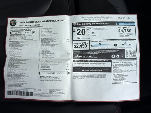 Used 2021 Alfa Romeo Giulia Quadrifoglio image 47