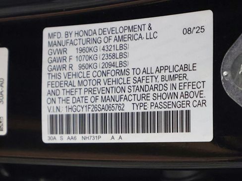 Used 2025 Honda Accord LX image 37