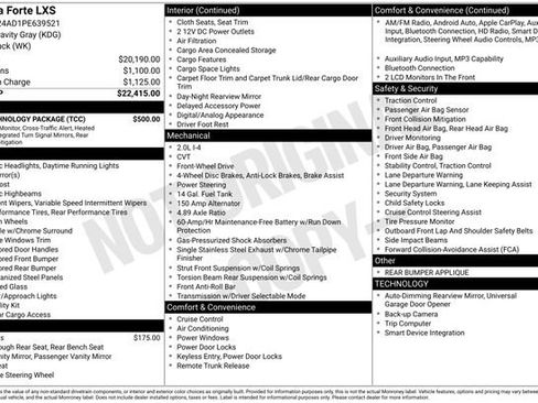 Used 2023 Kia Forte LXS w/ LXS Technology Package FWD image 18