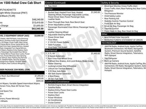 Used 2020 RAM 1500 Rebel w/ Rebel Level 2 Equipment Group image 29