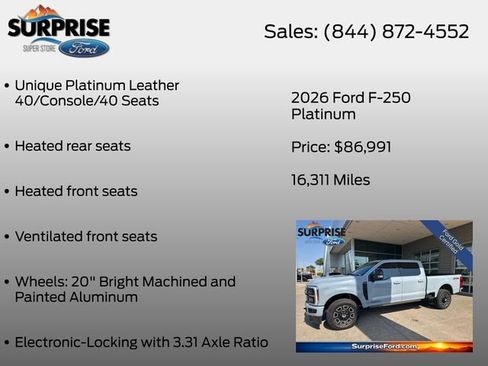 Used 2026 Ford F250 Platinum AWD/4WD image 30