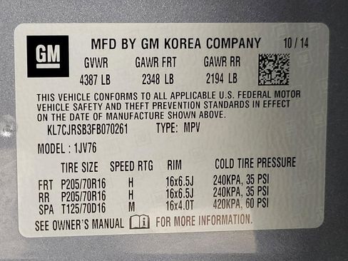 Used 2015 Chevrolet Trax LT w/ LT Plus Package image 26