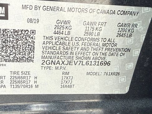 Used 2020 Chevrolet Equinox LT w/ Driver Convenience Package FWD image 25