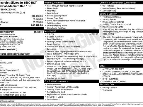 Used 2019 Chevrolet Silverado 1500 RST w/ All-Star Edition AWD/4WD image 8