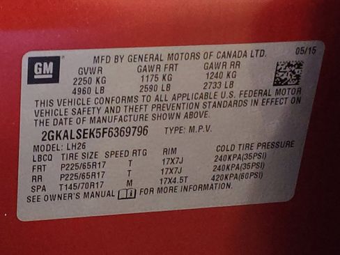 Used 2015 GMC Terrain SLT w/ Open Road Package image 33