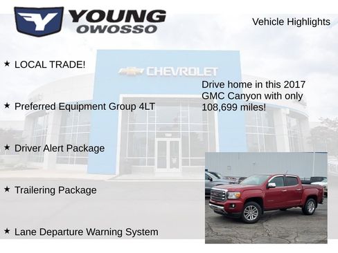 Used 2017 GMC Canyon SLT w/ Driver Alert Package image 8