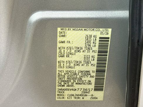 Used 2016 Nissan Frontier SV AWD/4WD image 28