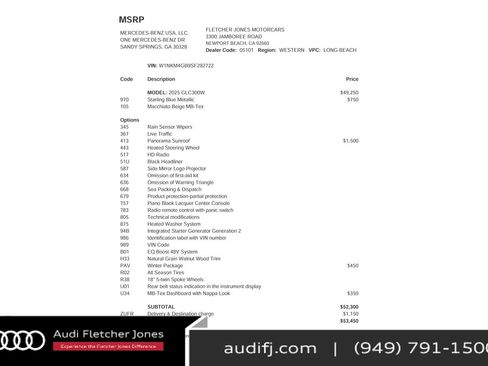 Used 2025 Mercedes-Benz GLC 300 w/ Winter Package image 2