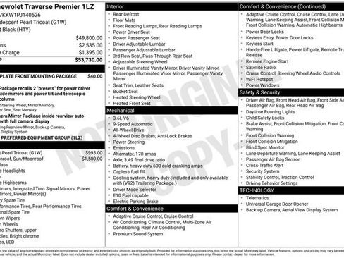 Used 2023 Chevrolet Traverse Premier AWD/4WD image 31