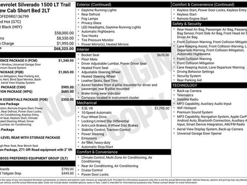 Used 2024 Chevrolet Silverado 1500 LT Trail Boss w/ Convenience Package II AWD/4WD image 43