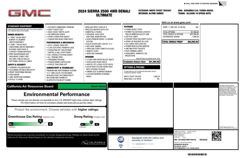 Certified 2024 GMC Sierra 2500 Denali Ultimate AWD/4WD image 4