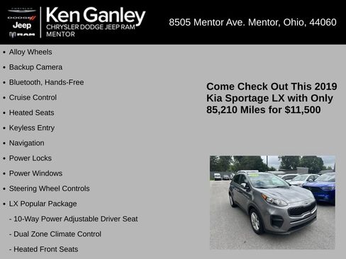 Used 2019 Kia Sportage LX w/ LX Popular Package FWD image 5