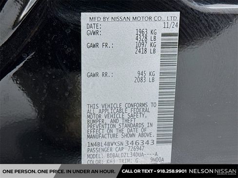 New 2025 Nissan Altima 2.5 S image 29