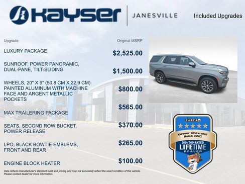 Used 2023 Chevrolet Tahoe LT w/ Luxury Package AWD/4WD image 2