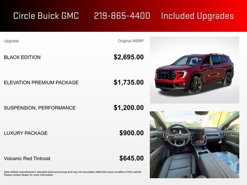 New 2026 GMC Acadia Elevation w/ Black Edition image 3