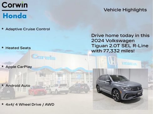 Used 2024 Volkswagen Tiguan SEL R-Line AWD/4WD image 6