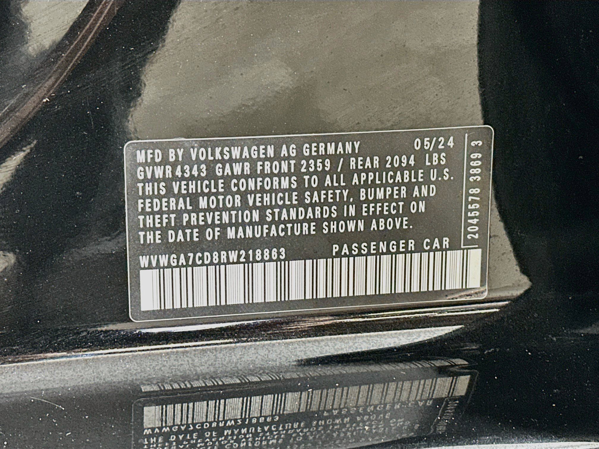 Certified 2024 Volkswagen GTI S FWD image 29