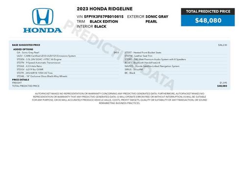 Used 2023 Honda Ridgeline Black Edition image 3