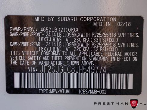Used 2018 Subaru Forester 2.0XT Premium w/ Protection Package #3A AWD/4WD image 39