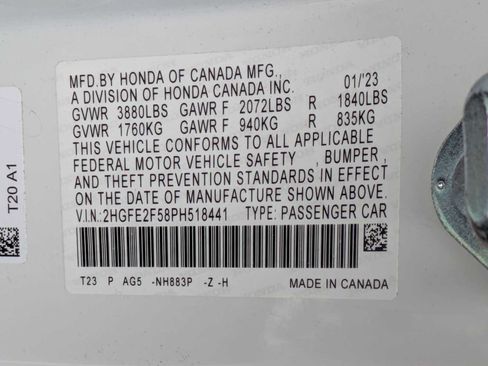 Certified 2023 Honda Civic Sport image 32