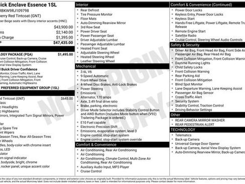 Used 2024 Buick Enclave Essence w/ Technology Package FWD image 7