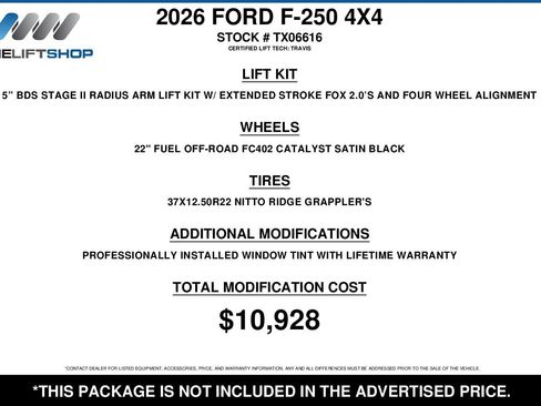 Used 2026 Ford F250 XLT w/ XLT Premium Package image 2