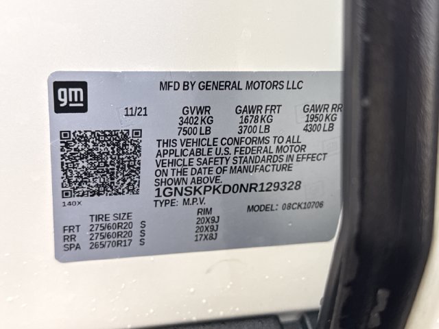Used 2022 Chevrolet Tahoe Z71 w/ Luxury Package AWD/4WD image 19